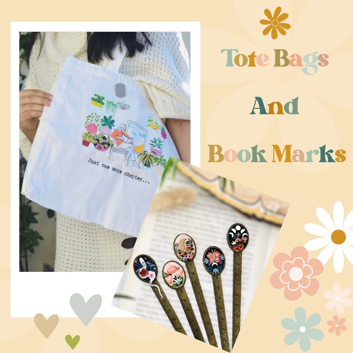 Tote Bags and Book Marks