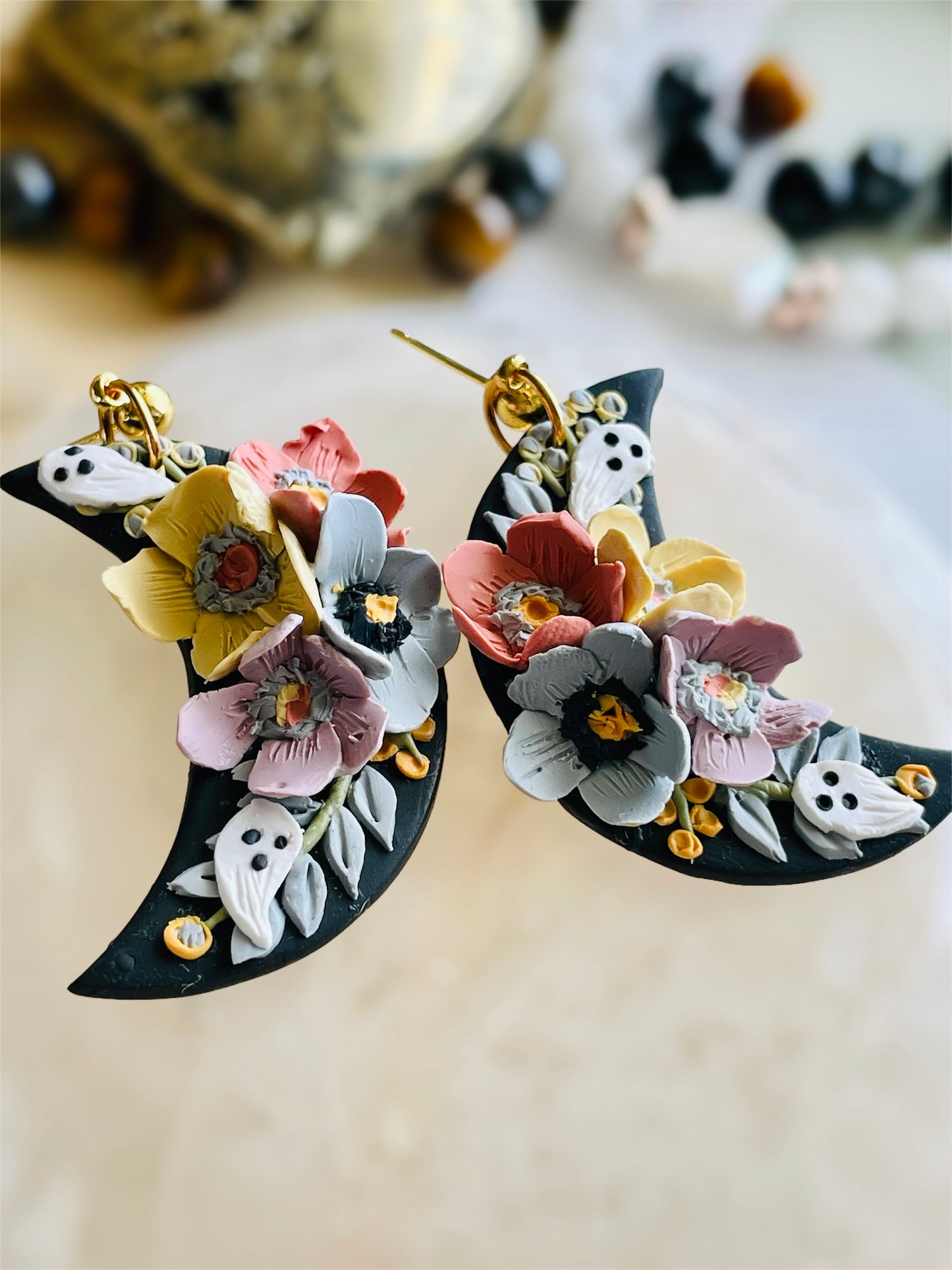 Celestial boo earrings